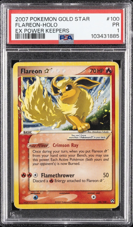 Pokèmon Flareon⭐ EX Power Keepers #100 PSA 1